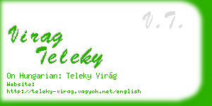 virag teleky business card